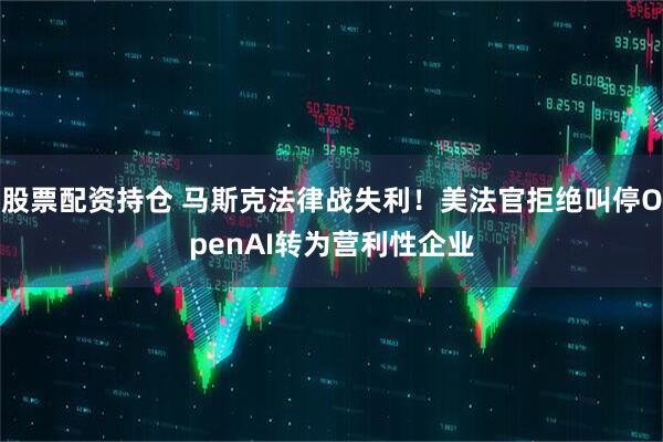 股票配资持仓 马斯克法律战失利！美法官拒绝叫停OpenAI转为营利性企业